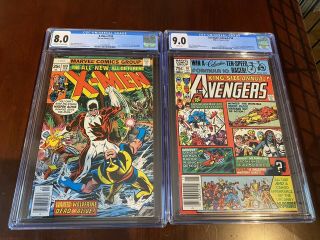 Avengers Annual 10 - Cgc 9.  0 And X - Men 109 - Cgc 8.  0