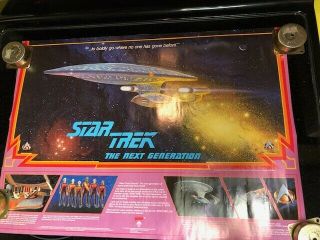 Star Trek Next Generation 1987 Galoob Toy Release Poster