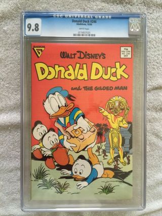 Donald Duck 246 Gladstone Oct 1986 Cgc 9.  8 White Pages Bonuses W/ Reader