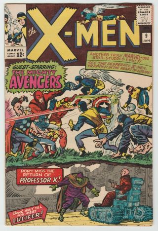 .  X.  Men 9.  Vs The Avengers.  1964.