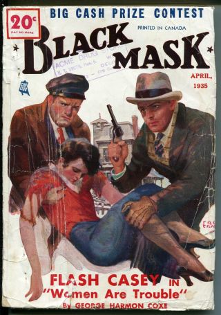 Black Mask April 1935 - - Vg - - Comic Book