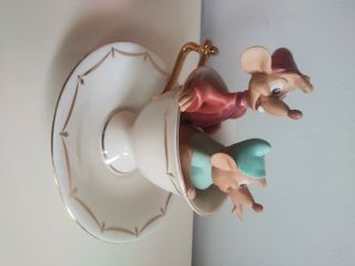 LENOX Disney Cinderella Gus and Jaq Mouse Figurine Tea Party Pals Teacup 2