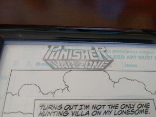 Russ Heath panel art for Punisher War Zone,  unpublished scenes (OAK) 3