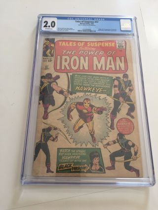 Tales Of Suspense 57 Cgc 2.  0 1964 Origin And 1st Appearance Of Hawkeye