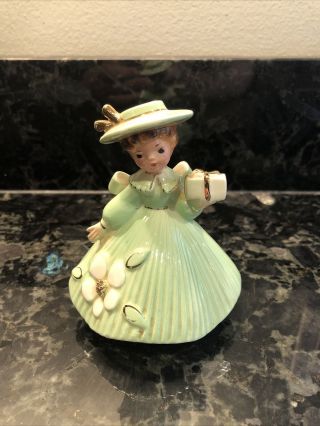 Rare " Thank You " Josef Originals From The Greetings Series 4 " Htf Green W/gift