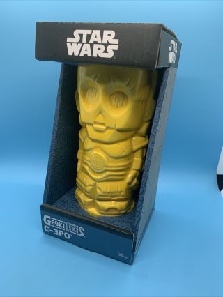 Thinkgeek Geeki Tikis Disney Star Wars C - 3po Mug Crafted Ceramic Mug