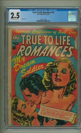 True - To - Life Romances 23 (cgc 2.  5) Ow/w P; L.  B.  Cole Cover; Last Issue (c 24909)