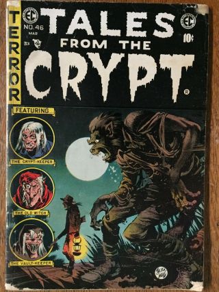 Tales From The Crypt 46 Ec Last Issue Great Stories & Art Solid,  Flat,  Low Grade