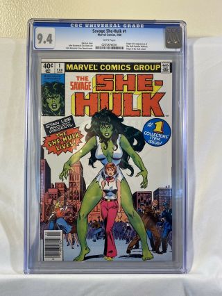 Savage She - Hulk 1 (marvel 1980) Cgc 9.  4 1st Appearance Of She - Hulk Hot Key