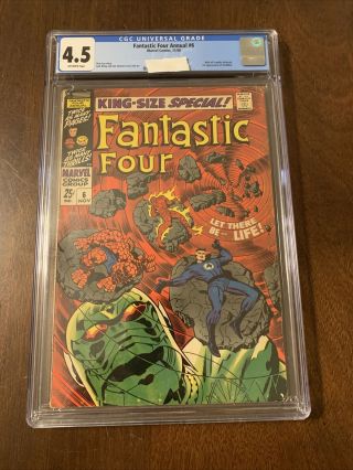 Fantastic Four Annual 6 Cgc 4.  5 Birth Of Franklin Richards 1st Annihilus