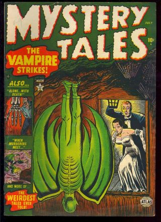 Mystery Tales 3 Owner Pre - Code Golden Age Horror Atlas Comic 1952 Vg,