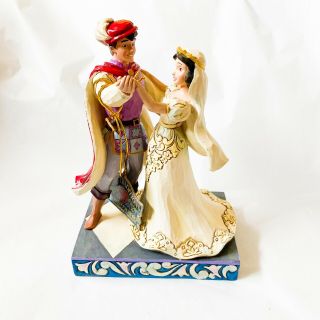Enesco Jim Shore Disney Prince Charming & Snow White Wedding Figurine