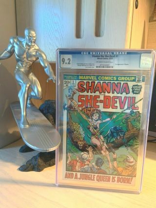 Shanna The She Devil 1 Cgc 9.  2 Ow/white Pages Classic Marvel 1st Issue 1972
