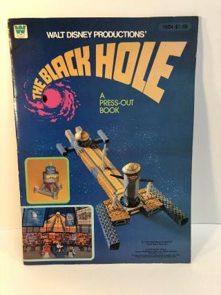 " The Black Hole " - Press - Out Book - Vintage 1979 Walt Disney Productions
