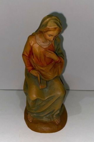 Anri Kuolt Wood Carving Figurine Mother Mary Madonna Nativity Italy Aa N182 Qq