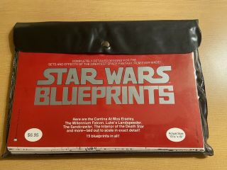 Vintage 1977 Star Wars Return Of The Jedi Blueprints (15) In Pouch Wow