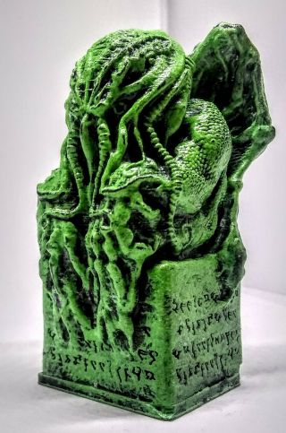 Hand - Painted Resin Cthulhu Idol Statue H.  P.  Lovecraft Miskatonic Arkham R 