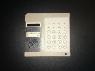 Vintage Ibm Memorabilia " Floppy Disk " Calculator - Extremely Rare