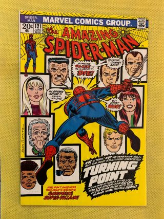 Spider - Man 121 (1973) Marvel Comics Death Of Gwen Stacy Please Note