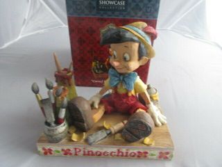 Jim Shore Enesco Disney Showcase Pinnochio Carved From The Heart - 2005
