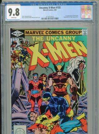 1982 Marvel Uncanny X - Men 155 1st Appearance The Brood Cgc 9.  8 White