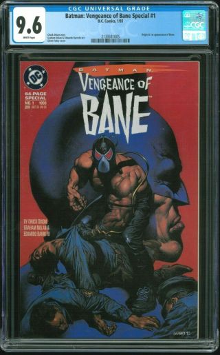 Batman Vengeance Of Bane 1 - Cgc 9.  6 (1st Print - First Appearance Of Bane)