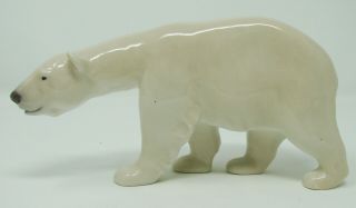 Copenhagen Bing Grondahl B&g Porcelain Figurine Walking Polar Bear 320 159