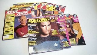 Star Trek The Next Generation Magazines 12 Issues From 1 - 15 By Starlog