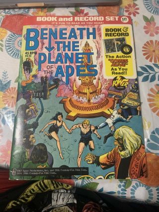 Beneath The Planet Of The Apes Comic Book And Record Set Pr20 W/ Pr19 Record Gc
