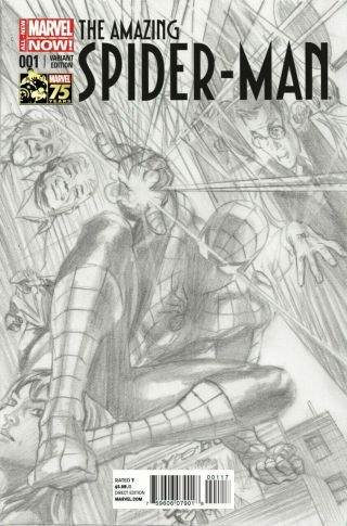 Spider - Man 1 Alex Ross Sketch 1:300 Variant