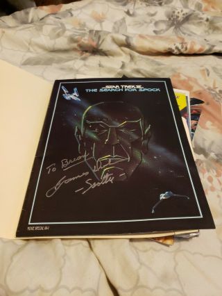 Star Trek 3 The Search For Spock Movie Program Signed By James Doohan