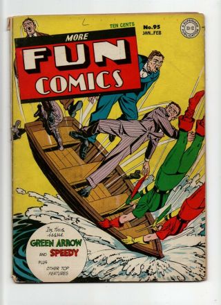 More Fun Comics 95 Vintage Dc Comic Green Arrow & Speedy Golden Age 10c