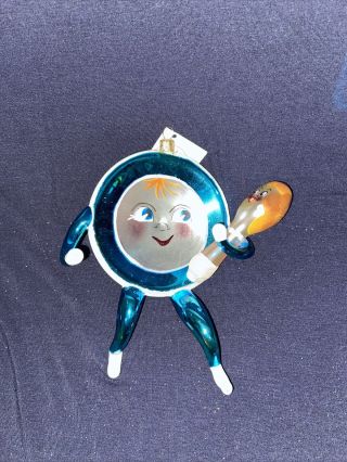 Christopher Radko Plate And Spoon " On The Run " Ornament
