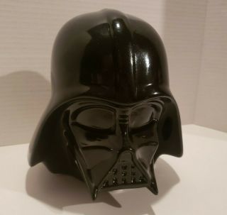 Star Wars Darth Vader Helmet Ceramic Piggy Bank 7 " X 8 "