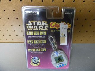 Vintage Star Wars R2 - D2 Giga Pet Tiger Electronics Keychain Nip 1997 Virtual