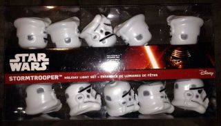 Star Wars Disney Stormtrooper Helmets Holiday Light Set Nib