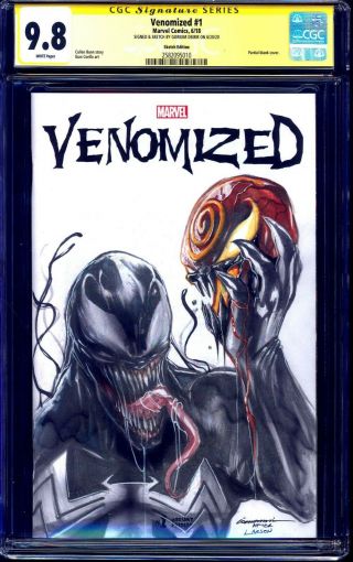 Venomized 1 Blank Cgc Ss 9.  8 Asm 347 Homage By Gorkem Demir Venom Vs Carnage