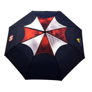 Resident Evil Umbrella Corporation Logo Black Fancy Folding Umbrella Movie