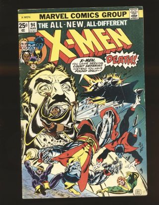 X - Men 94 X - Men Cont.  From Gs X - Men 1 Vg,  Cond.  Centerfold Detached At Top