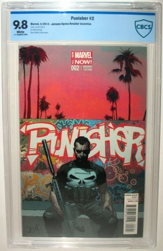Punisher 2 Jerome Opena 1:50 Retailer Incentive Variant Marvel 