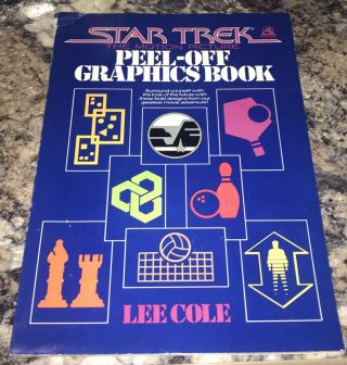 Vintage Star Trek: The Motion Picture Peel - Off Graphics Book 1979