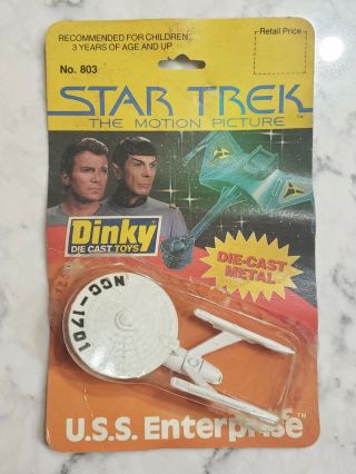 Vintage 1979 Dinky Toys Star Trek Uss Enterprise Diecast Metal