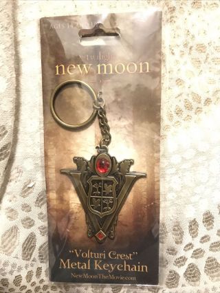 Neca Twilight Saga Moon Metal Keychain “volturi Crest” Nip