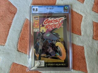 Ghost Rider 1 Cgc 9.  8 - White Pages - Wp - Nm/mt - Dan Ketch - 1990 - Vol 2