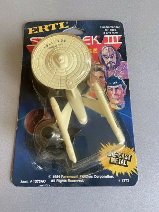Vintage 1984 Ertl Star Trek Iii Search For Spock Uss Enterprise Die Cast Metal