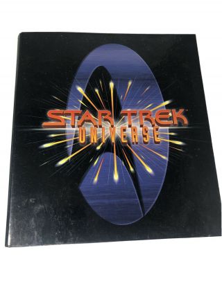 1997 Star Trek Universe Trivia Binder Book - High Gloss Pages