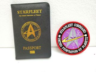 Star Trek Starfleet Command Passport Holder & Patch