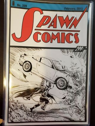 Spawn 228 Todd Mcfarlane Sketch Cover Superman Action Comics Homage