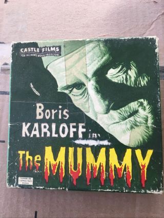 Vintage Castle Films No.  1021 Boris Karloff The Mummy 8mm Film Reel
