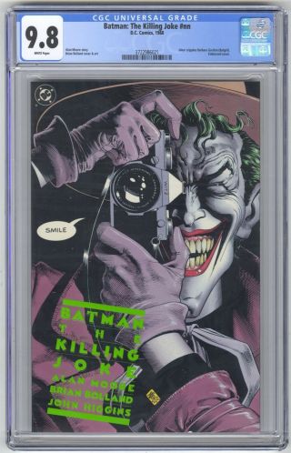 Batman: The Killing Joke Nn Cgc 9.  8 Dc Key Origin Of Joker & Oracle